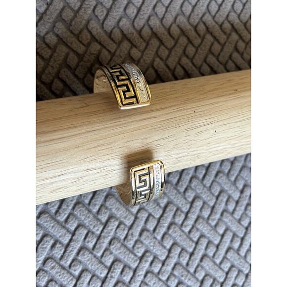 Montana Silversmiths Longhorn Steer Bracelet Cuff Silver & Gold Black Western - Picture 8 of 13